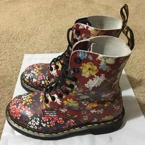 Dr. Martens floral boots